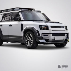 Land Rover Defender (90,110,130) carbon fibre front lip — made to order in genuine carbon fibre
