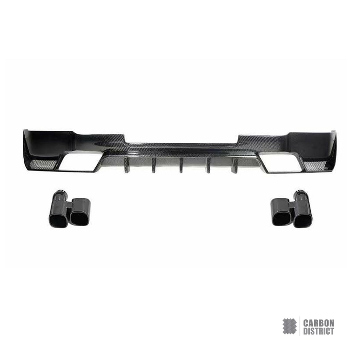 Difusor trasero de fibra de carbono con puntas de escape para Land Rover Defender