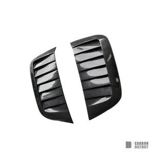 Land Rover Defender (90,110,130) carbon fibre side vents — 3K twill gloss finish