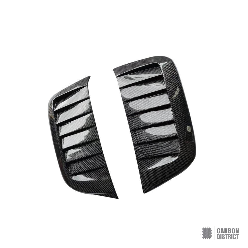 Land Rover Defender (90,110,130) carbon fibre side vents — 3K twill gloss finish