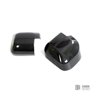 Land Rover Defender (90,110,130) carbon fibre mirror caps — made to order in genuine carbon fibre
