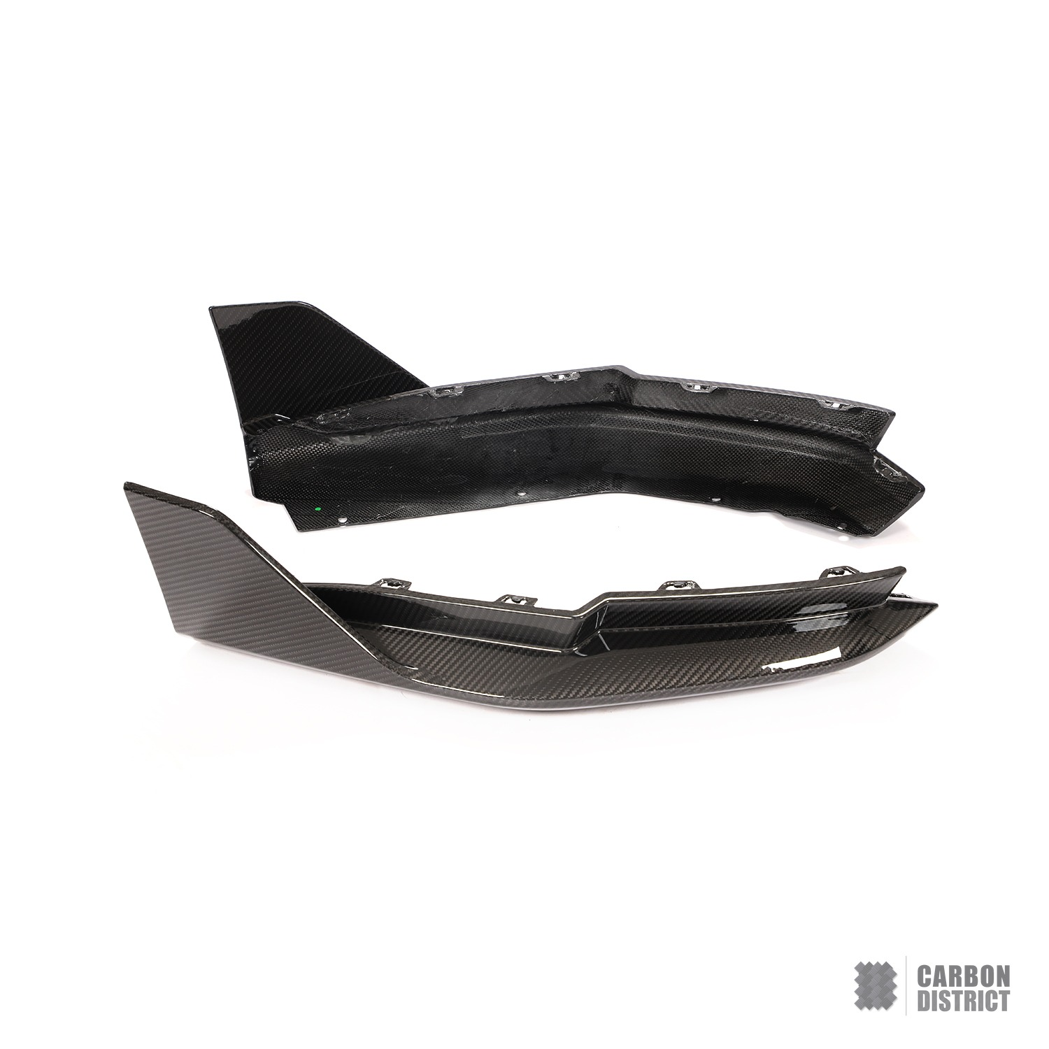 BMW M3 (G80) dry carbon fibre rear bumper aprons (P Style)