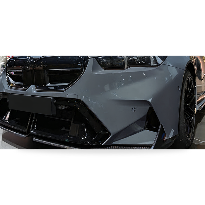 Labio delantero de fibra de carbono seca para BMW M5 (G90/G99) (2 piezas)