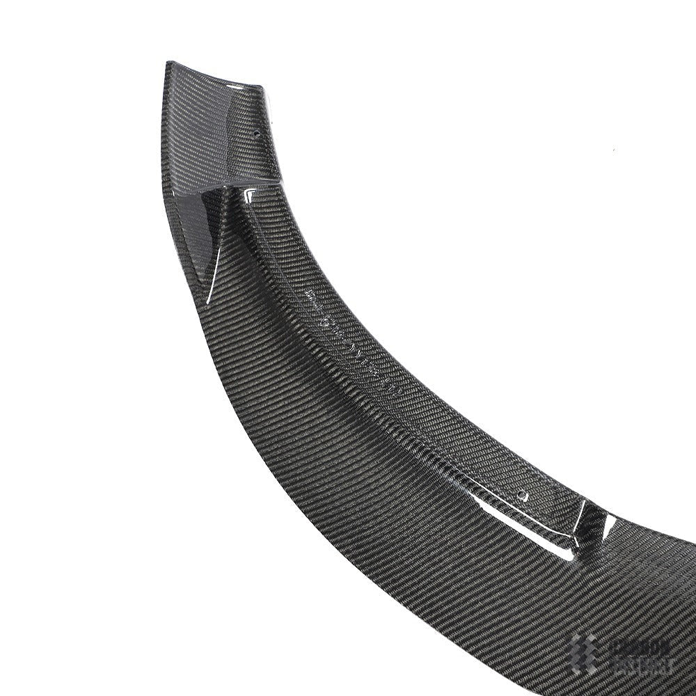 Mercedes Benz A Class (W176) carbon fibre front lip — made to order in genuine carbon fibre
