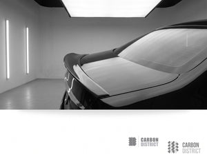 Mercedes E-Class (W213) carbon fibre spoiler — view 5