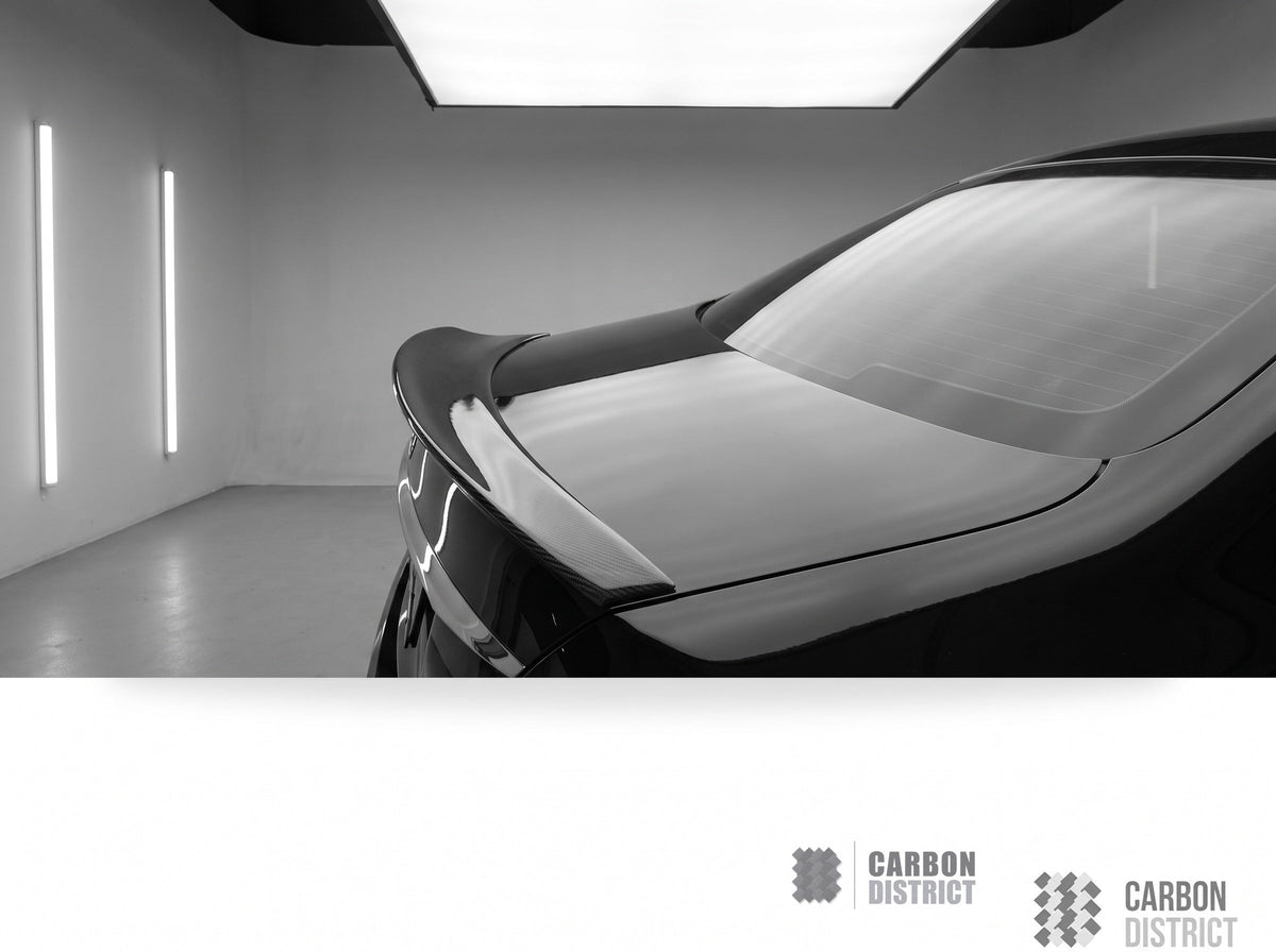 Mercedes E-Class (W213) carbon fibre spoiler — view 5
