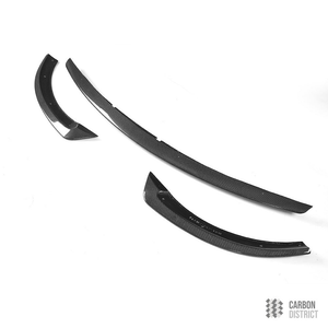 Mercedes E-Class (W213) carbon fibre front lip — 3K twill gloss finish