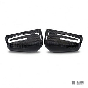 Mercedes C-Class/E-Class (W204/W212) carbon fibre mirror caps — fits 2008-2016
