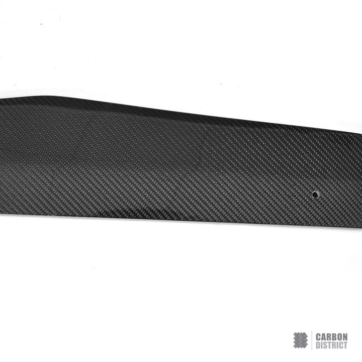 Mercedes C-Class (W205/C205) carbon fibre side skirts — UV-stable gloss finish