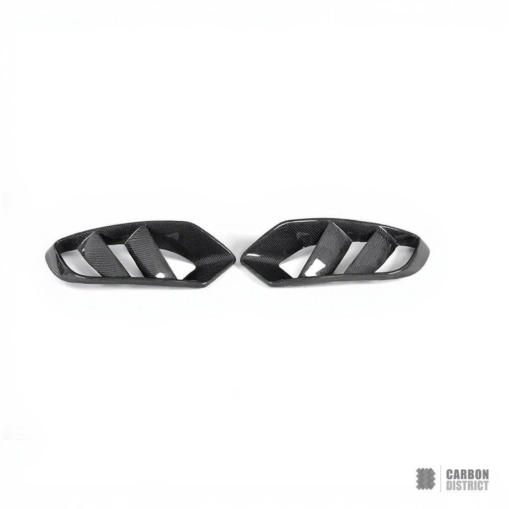Mercedes C-Class (A205/C205/W205) carbon fibre front bumper inserts
