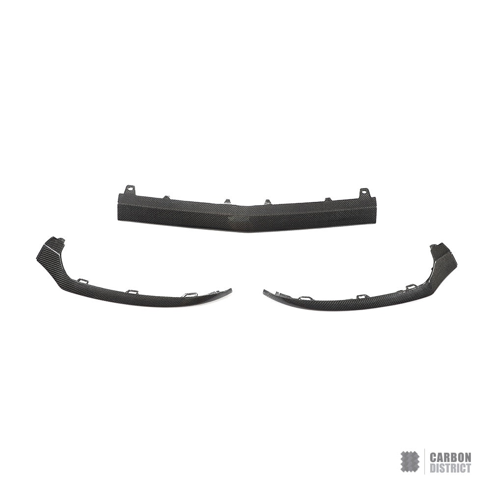 Mercedes C-Class Coupe (W205) carbon fibre front lip — fits 2015-2023