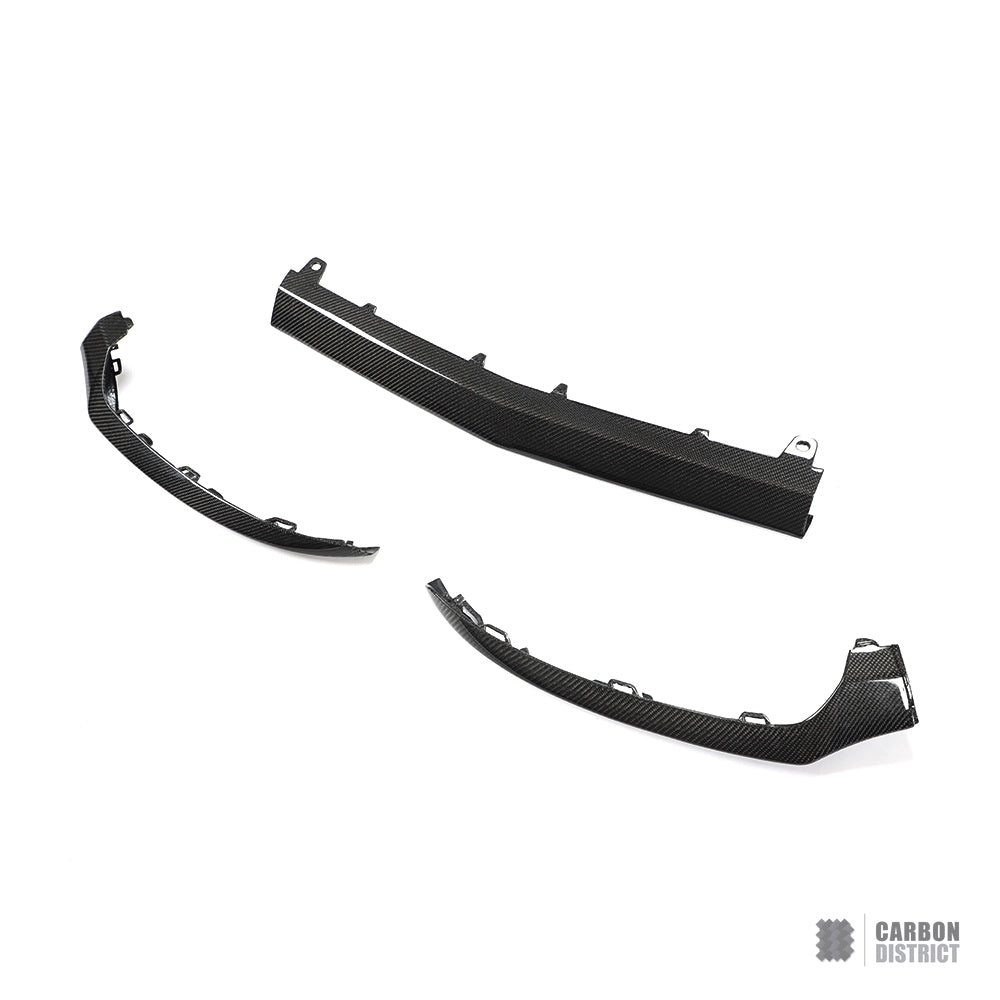 Mercedes C-Class Coupe (W205) carbon fibre front lip — view 4