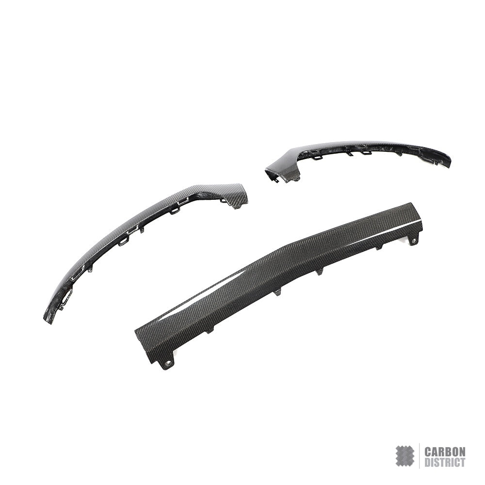 Mercedes C-Class Coupe (W205) carbon fibre front lip — view 5