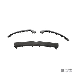 Mercedes C-Class Coupe (W205) carbon fibre front lip — view 6