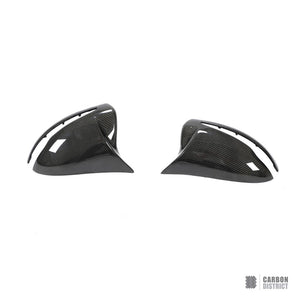 Mercedes C-Class/S-Class (W205/W222) carbon fibre mirror caps (LHD Only) — fits 2014-2023