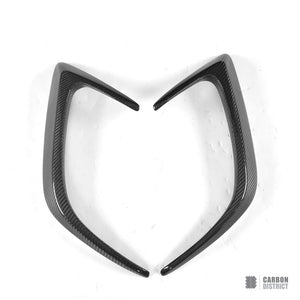 Mercedes C63 AMG (C205) carbon fibre rear canards — fits 2016-2018