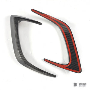Mercedes C63 AMG (C205) carbon fibre rear canards — view 4