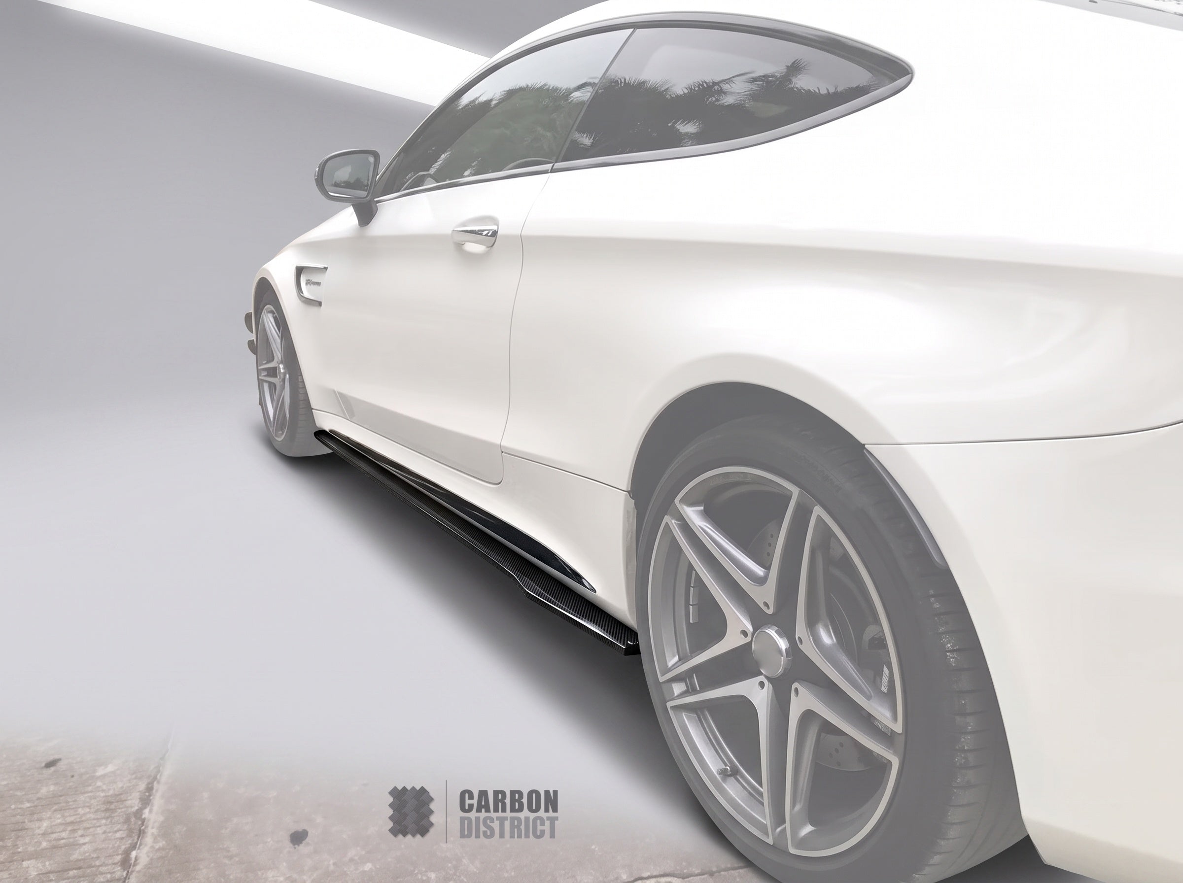 Mercedes C-Class (W205 Coupe) Carbon Fibre Side Skirts