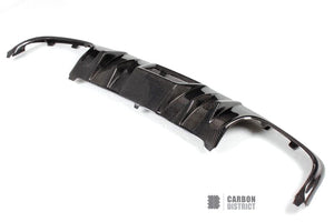 Mercedes C63 AMG (W204) carbon fibre rear diffuser — UV-stable gloss finish