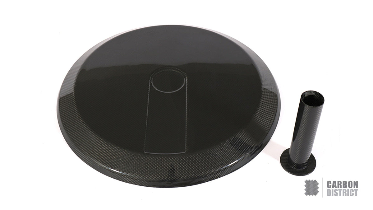 Mercedes G-Class (W463) dry carbon fibre spare wheel cover — view 4