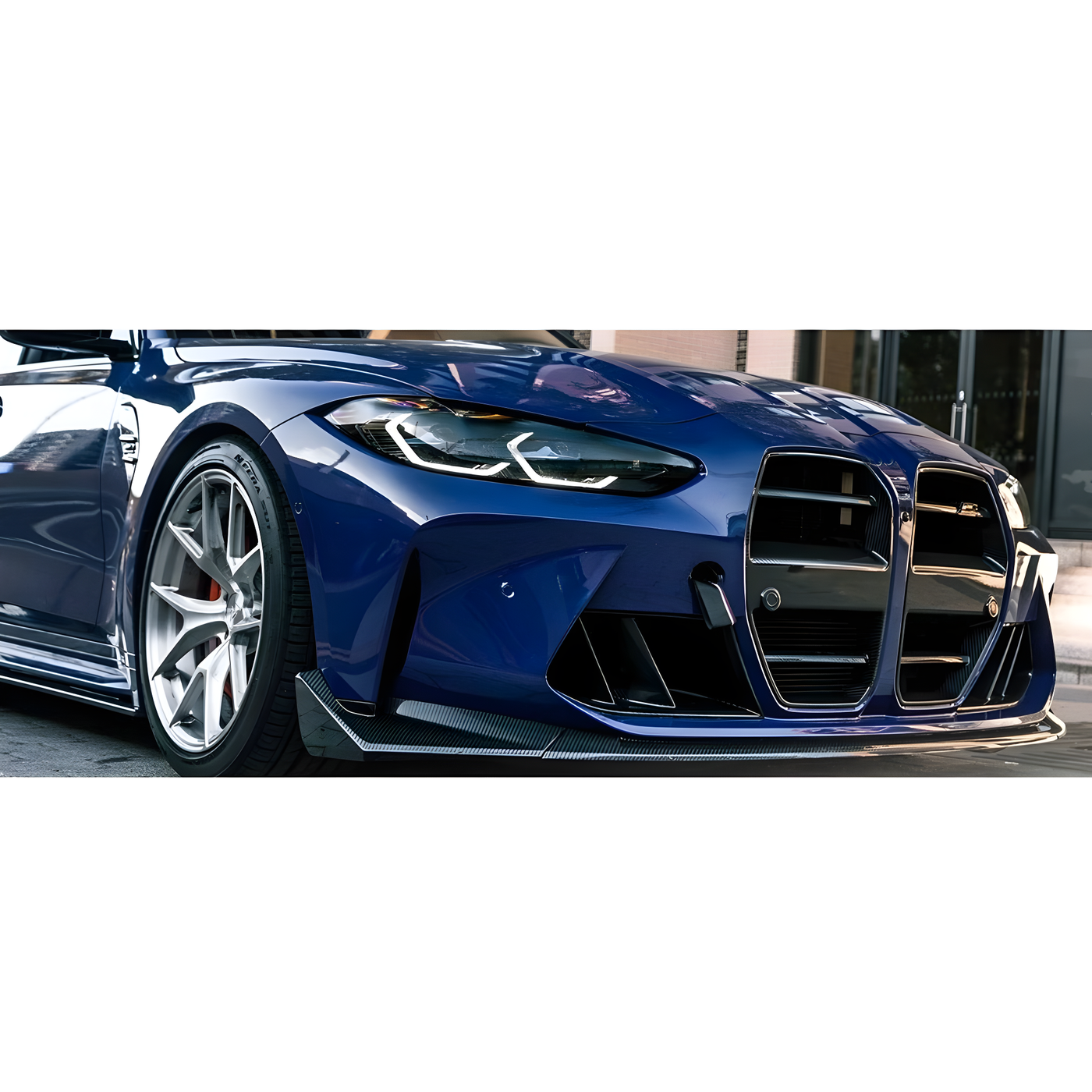 BMW M3 (G80) Dry Carbon Fibre Front Lip (CSL, 3-Piece)