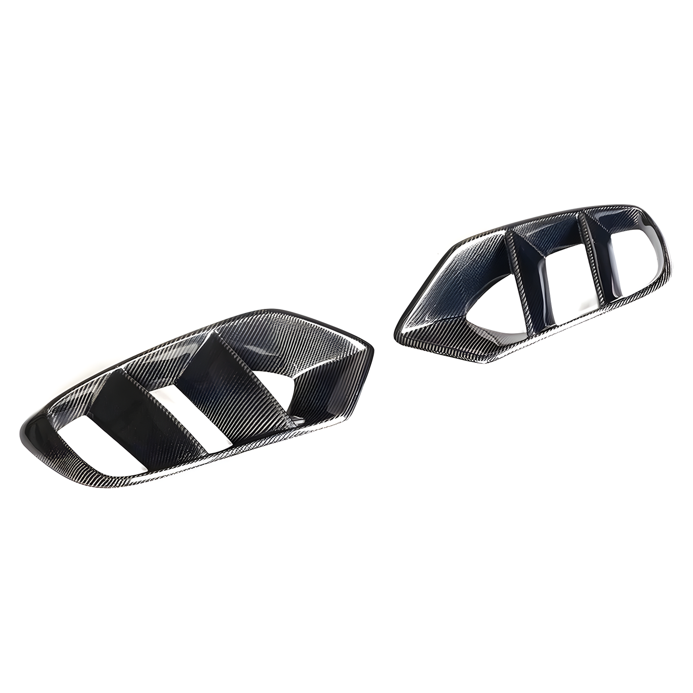 Mercedes C-Class (W205) Carbon Fibre Fog Lamp Covers (Base Model)