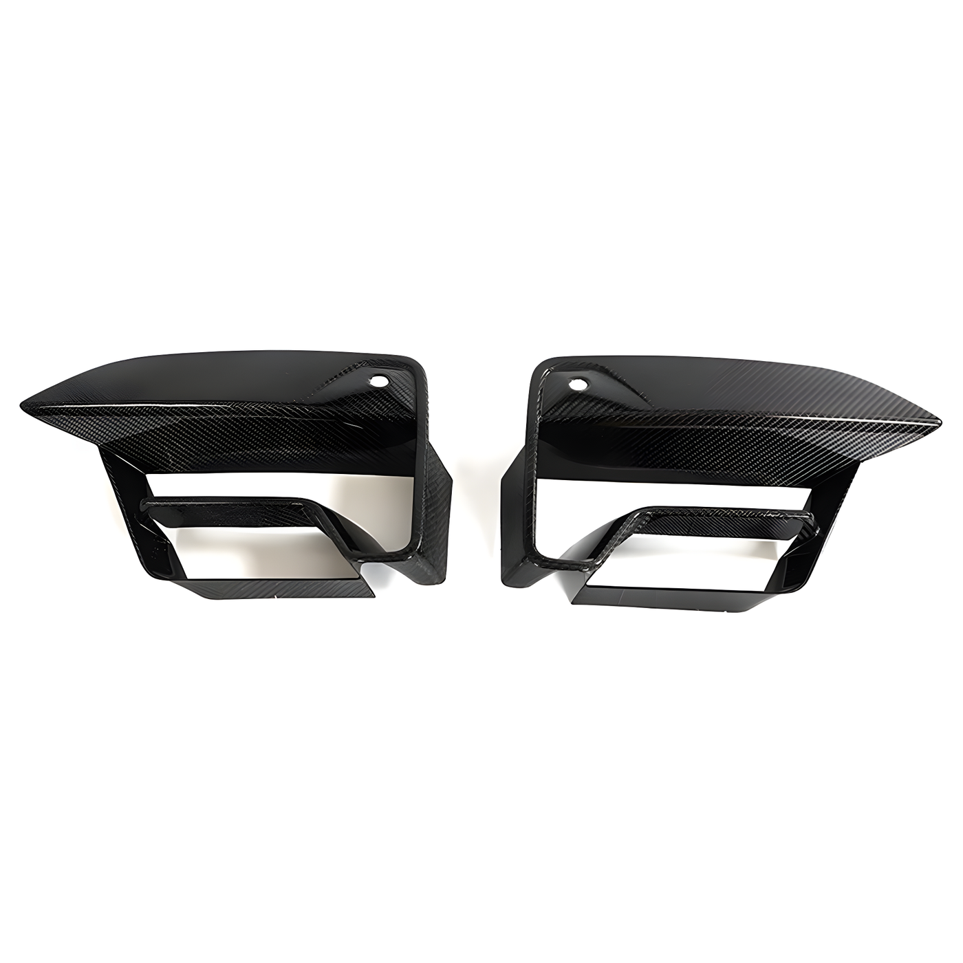BMW M5 (F90) Dry Carbon Fibre Fog Light Cover Fins