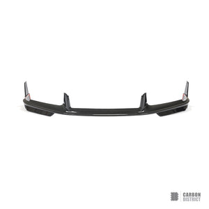 Porsche 911 Turbo S (992.1) dry carbon fibre front lip — studio view 1