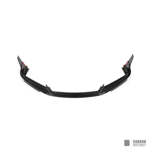 Porsche 911 Turbo S (992.1) dry carbon fibre front lip — studio view 2