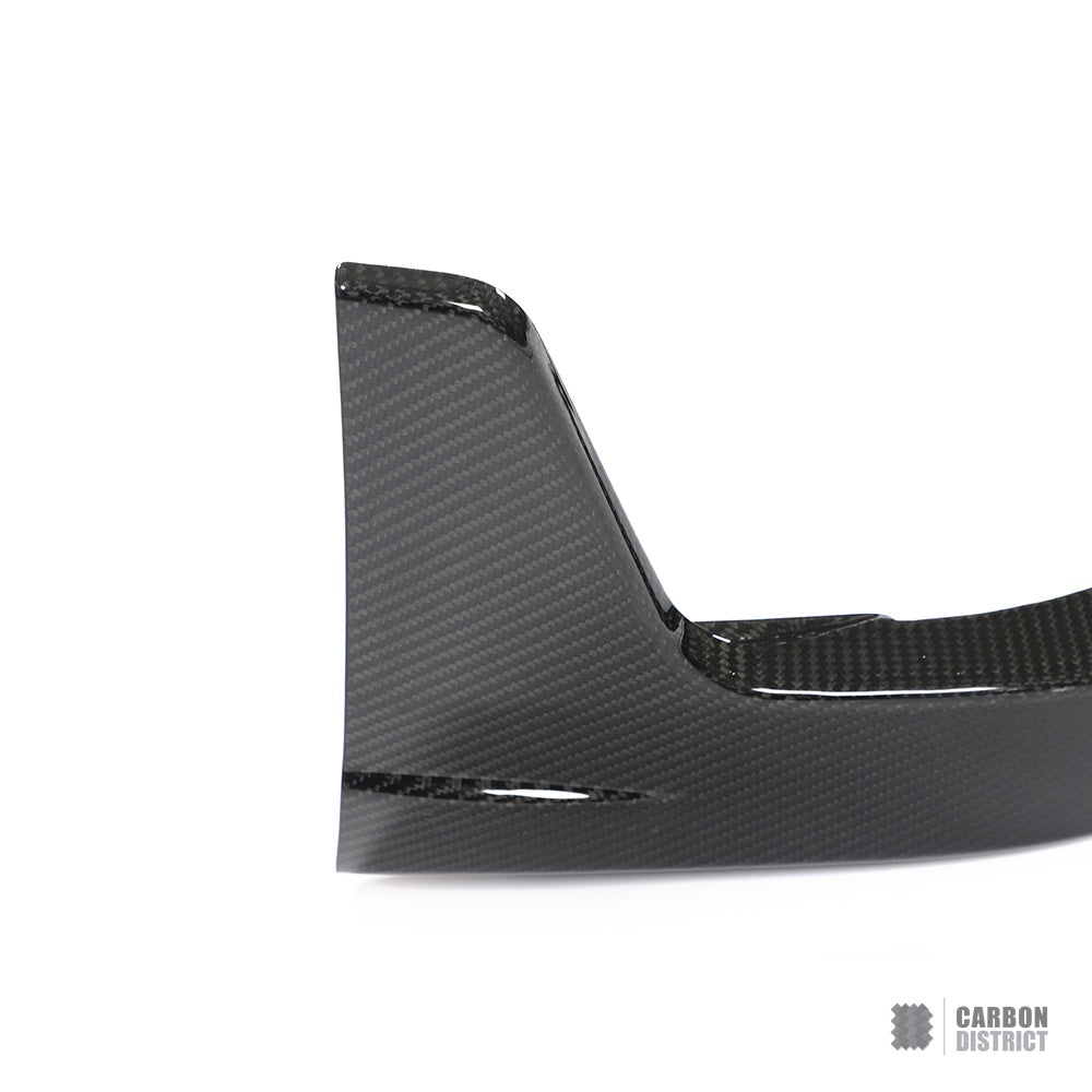Porsche 911 Turbo S (992.1) dry carbon fibre front lip — studio view 4