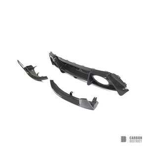 Porsche 911 Turbo S (992.1) dry carbon fibre rear diffuser — studio view 2