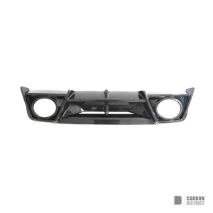 Porsche 911 Turbo S (992.1) dry carbon fibre rear diffuser — studio view 4