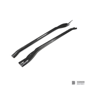 Porsche 911 Turbo S (992.1) dry carbon fibre side skirts — studio view 4