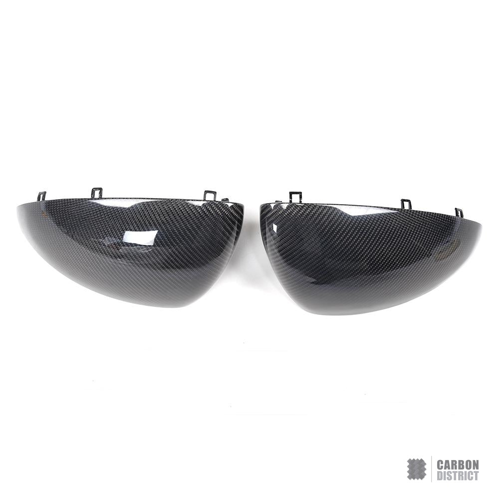 Porsche Cayenne (92A) carbon fibre mirror caps — view 5