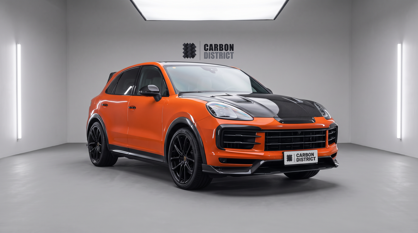 Porsche Cayenne Dry Carbon Fibre Body Kit — front