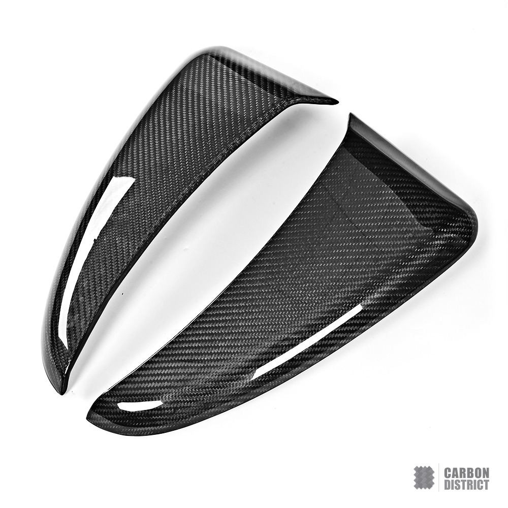 Porsche Panamera (971) carbon fibre side vent cover — 3K twill gloss finish