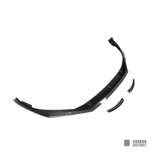 Porsche Panamera (971) carbon fibre front lip — 3K twill gloss finish