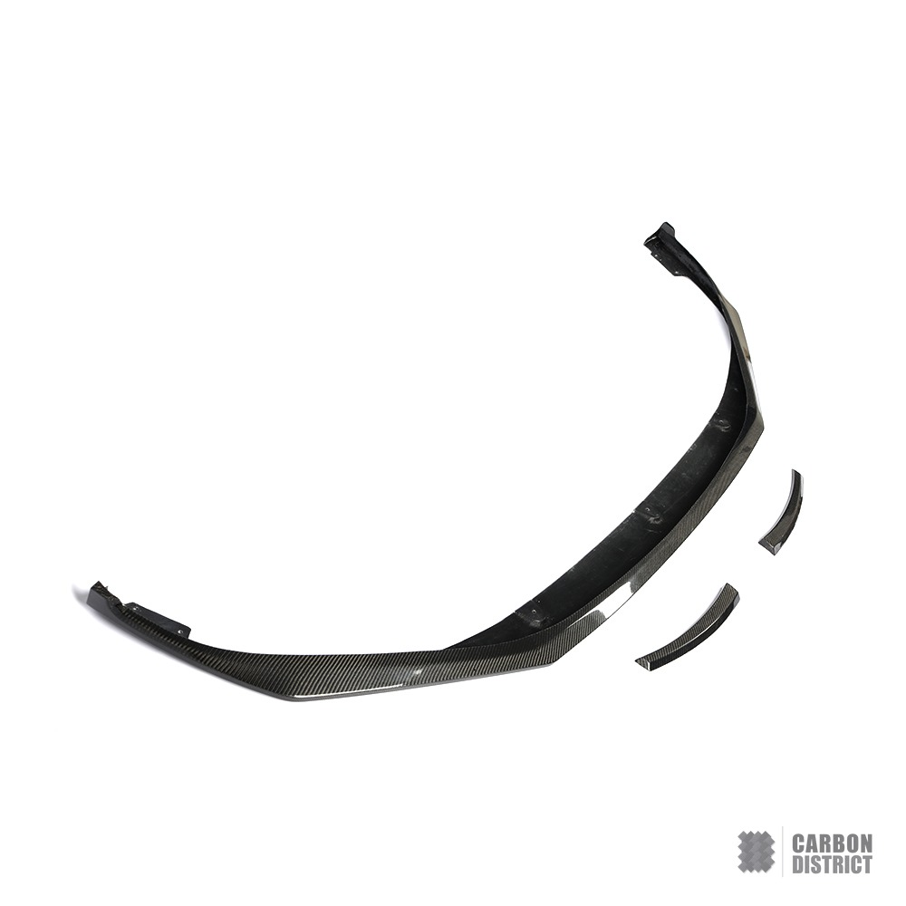 Porsche Panamera (971) carbon fibre front lip — 3K twill gloss finish