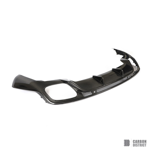 Porsche Panamera (971) carbon fibre rear diffuser — 3K twill gloss finish