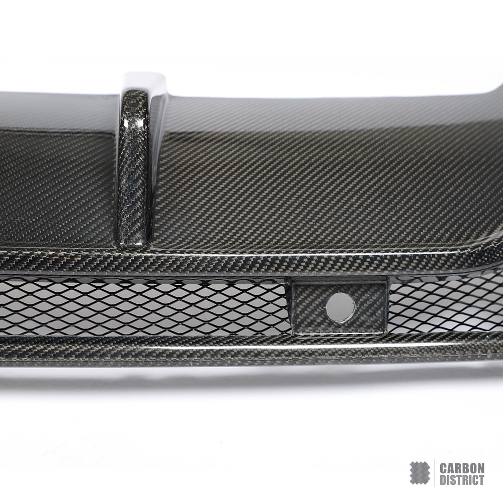 Porsche Panamera (971) carbon fibre rear diffuser — UV-stable gloss finish detail