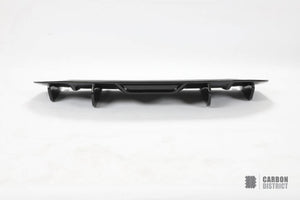 Porsche Taycan (9J1) dry carbon fibre rear diffuser (V2) — fits 2019+
