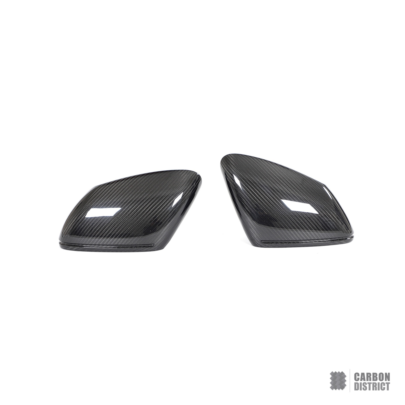 Porsche Taycan dry carbon fibre mirror caps