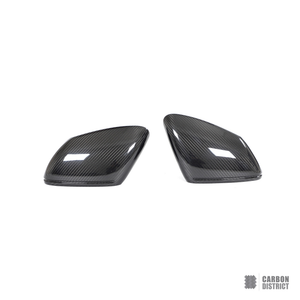 Porsche Taycan dry carbon fibre mirror caps