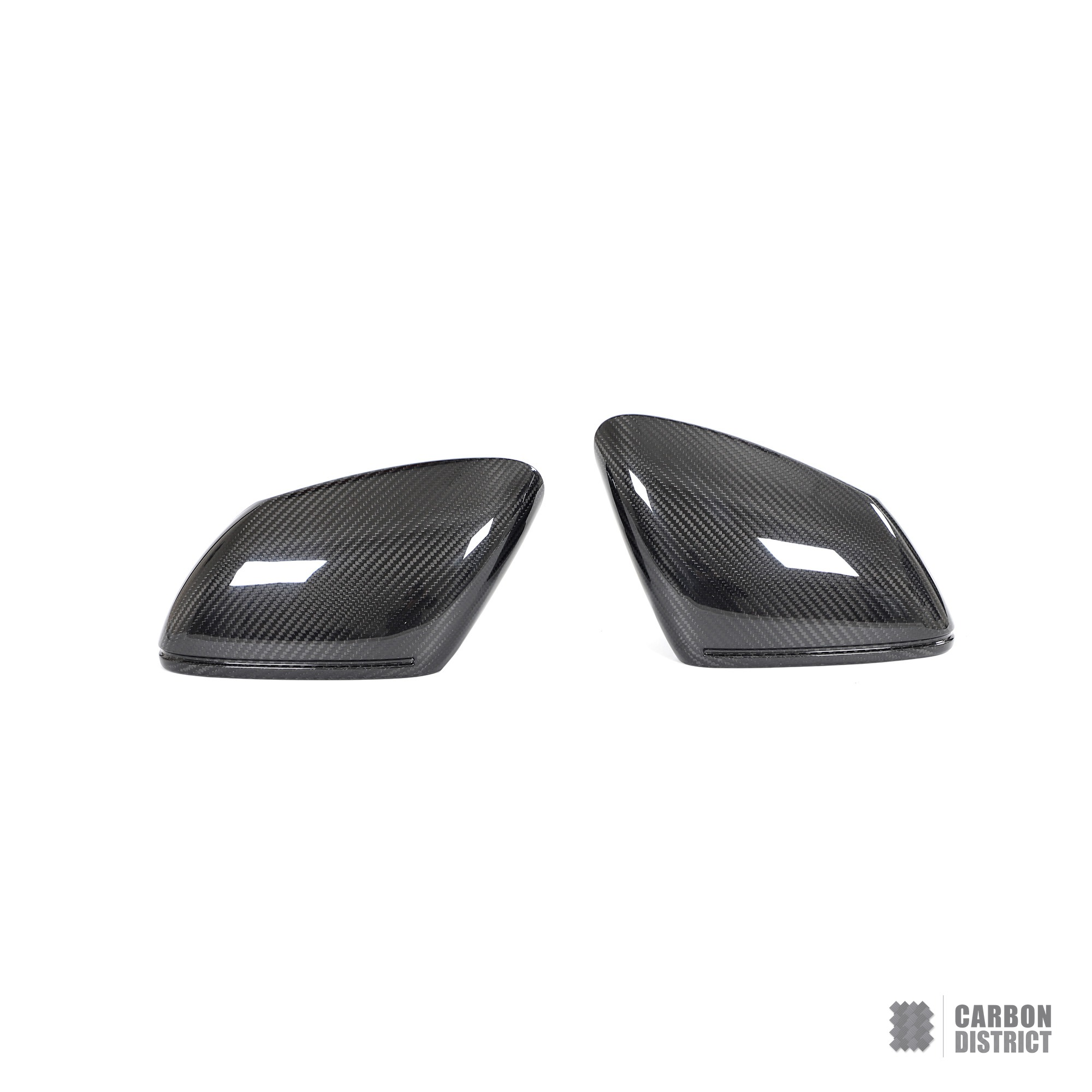 Porsche Taycan dry carbon fibre mirror caps