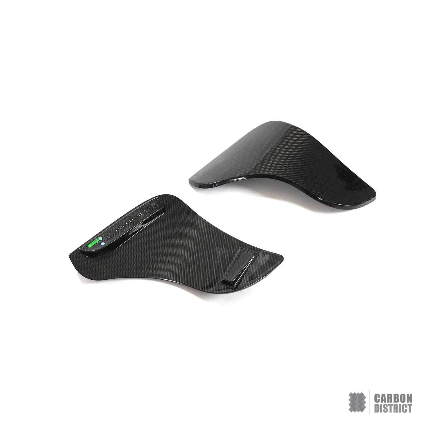 Tesla Model Y carbon fibre rear canards — made to order in genuine carbon fibre