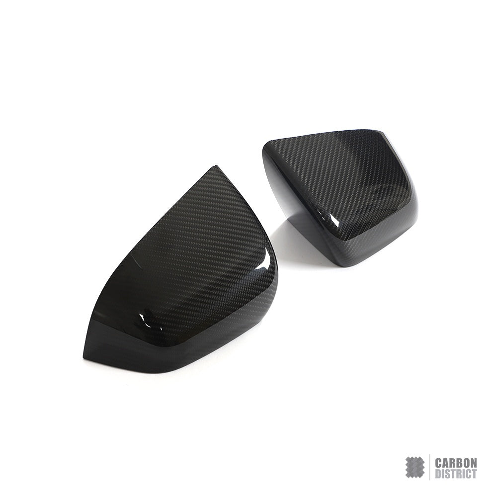 Tesla Model Y Dry Carbon Fibre Mirror Caps (Full Replacement)