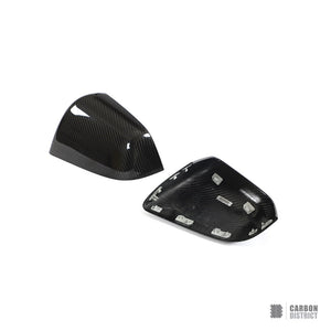 Tesla Model Y Dry Carbon Fibre Mirror Caps (Full Replacement)
