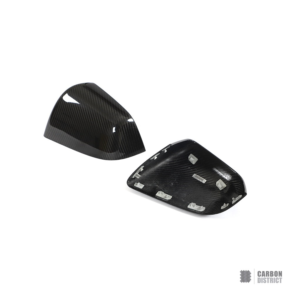 Tesla Model Y Dry Carbon Fibre Mirror Caps (Full Replacement)
