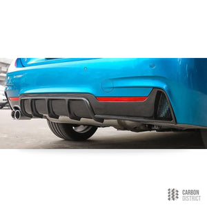 BMW 4 Series (F32/F33/F36) carbon fibre rear diffuser (M sport Lip) — full product view