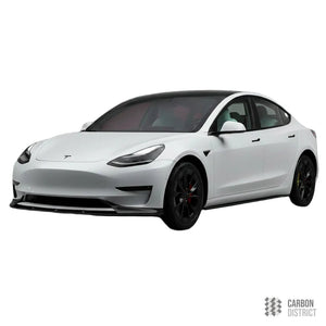 Tesla Model 3 carbon fibre side skirts — full product view